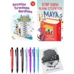 Kitap Kurdu Olmak Istemeyen Maya ve Geçmişe Tırmanan Merdiven 2li Set