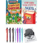 Kitap Kurdu Olmak İstemeyen Maya ve Gezegenin Çılgın Sporcuları 2'li Set - Kalem