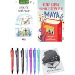 Kitap Kurdu Olmak Istemeyen Maya ve Gökte Biri Var 2li Set