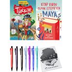 Kitap Kurdu Olmak İstemeyen Maya ve Güzel Ülkem Türkiye 4 2'li Set - Kalem