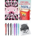 Kitap Kurdu Olmak Istemeyen Maya ve Hayvan Çiftliği 2li Set