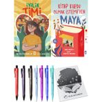 Kitap Kurdu Olmak İstemeyen Maya ve İyilik Timi 2'li Set - Kalem