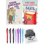 Kitap Kurdu Olmak İstemeyen Maya ve Kaçak Kahramanlar 2'li Set - Kalem