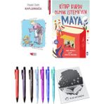 Kitap Kurdu Olmak Istemeyen Maya ve Kaplumbağa 2li Set