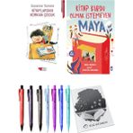 Kitap Kurdu Olmak Istemeyen Maya ve Kitaplardan Korkan Çocuk 2li Set