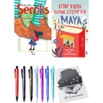 Kitap Kurdu Olmak Istemeyen Maya ve Küçük Cadı Şeroks 2li Set