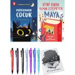 Kitap Kurdu Olmak İstemeyen Maya ve Mırıldanan Çocuk 2'li Set - Kalem