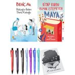 Kitap Kurdu Olmak Istemeyen Maya ve Postayla Gelen Deniz Kabuğu 2li Set