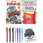 Kitap Kurdu Olmak İstemeyen Maya ve Robonlar Bir Kaçış Operasyonu 2'li Set - Kalem