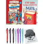 Kitap Kurdu Olmak Istemeyen Maya ve Sağım Solum Matematik 2li Set