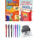 Kitap Kurdu Olmak İstemeyen Maya ve Şehirdeki Gizemli Sinyal Faruk 2'li Set - Kalem