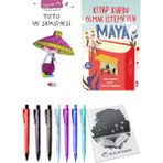 Kitap Kurdu Olmak İstemeyen Maya ve Toto ve Şemsiyesi 2'li Set - Kalem