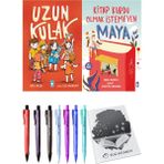 Kitap Kurdu Olmak İstemeyen Maya ve Uzun Kulak 2'li Set - Kalem