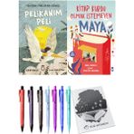 Kitap Kurdu Olmak Istemeyen Maya ve Yeniden Parlayan Güneş Pelikanım Peli 2li Set
