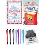 Kitap Kurdu Olmak İstemeyen Maya ve Yeryüzünün Kalbi 2'li Set - Kalem