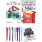 Kitap Kurdu Olmak Istemeyen Maya ve Zaman Bisikleti 1 2li Set