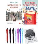 Kitap Kurdu Olmak Istemeyen Maya ve Zaman Bisikleti 2 Geçmişten Gelen Konuklar 2li Set