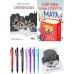 Kitap Kurdu Olmak Istemeyen Maya ve Zamanda Bisikleti 3 Zamanda Kaza 2li Set