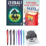 Kitap Kurdu Olmak İstemeyen Maya ve Zerdali Dedemle Bir Yıl 2'li Set - Kalem
