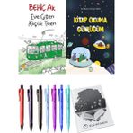 Kitap Okuma Günlüğüm ve Eve Giden Küçük Tren 2'li Set + Hediyeli