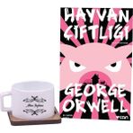 Kitaplı Hediye Hayvan Çiftliği Kitap - Kahve Fincanı Hediye Seti / Doğum Günü Hediyesi