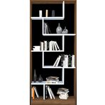 Kitaplık 17893 Labirent Torna Model1kalit Suntalem Raf Parlak Beyaz Ceviz El Yapı