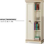 Kitaplık Urlu ARTE Model Beyaz Kaliteli suntalam malzeme İtinalı paket ve Kar-go