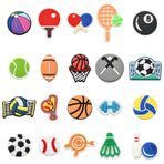 KItBeads 40 adet 20 stilleri spor topu Cabochons futbol masa tenisi Cabochons Flatback Golf Rugby basketbol Cabochons DIY el sanatları ev dekor için