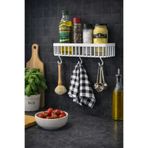 KITCHBATH Çok Amaçlı Güçlü Yapışkanlı Mutfak Organizer Rafı, Dolap İçi Kullanıma Uygun Düzenleyici