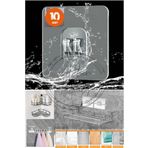Kitchen Beauty 10 Adet Süper Güçlü Kendinden Yapışkanlı Raf Çerçeve Tutucu Kanca Askı