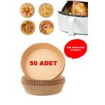 Kitchen Beauty Airfryer Pişirme Kağıdı 50 Adet Hava Fritözü Airfryer Firitözü Airfryer Yağsız Firitöz Pişirme