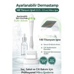 Kitchen Beauty Ayarlanabilir Dermastamp 140 Titanyum İğneli (0.25–3.0 mm) Mikro İğne