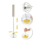 Kitchen Beauty Bas-çek Mikser Karıştırıcı Çelik Basmalı Otomatik Çırpıcı Çırpma Teli