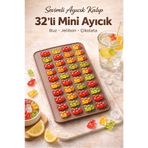 Kitchen Beauty Silikon 36'lı Ayıcık Şeklinde Buz ve Jelibon Kalıbı | 36'lı Sevimli Ayı Şekilli Buz Kalıbı