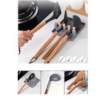 Kitchen Beauty Tencere Kapak Tutucu Ve Kaşıklık Tencere Kapağı Standı Kaşık Kepçe Altlığı Düzenleyici Organizer