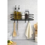 Kitchen Beauty Yapışkanlı Büyük Boy Askılı Baharatlık Mutfak Düzenleyici Duvar Rafı