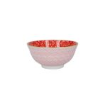 Kitchen Craft Seramikten kase, emaye, kırmızı damasko, kırmızı