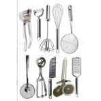 Kitchen Damys Çelik 10 Parça Lüx Yemek Hazırlık Pratik Mutfak Çeyiz Pratik Mutfak Hazırlık Seti - paslanmaz çelik