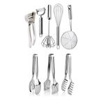 Kitchen Damys Lüks Paslanmaz Çelik Pratik Mutfak Eşyaları Çeyiz Seti 8 Parça