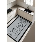 Kitchen Desenli Dijital Baskı Kaymaz Taban Mutfak Halısı H0035
