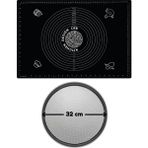 Kitchen Design Lab 2'Li Set Siyah 45 X 65 Cm Silikon Hamur Açma Matı Ve Pizza Tepsisi 32 Cm