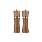 Kitchen Design Lab Akasya Komple Ahşap Gövdeli Tuz Karabiber Değirmeni Baharat Öğütücüsü 16 CM - 2 Adet - 392