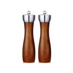 Kitchen Design Lab Akasya Komple Ahşap Tuz Karabiber Değirmeni Baharat Öğütücüsü 21 CM - 2 Adet - 391