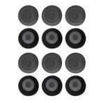 Kitchen Design Lab Antrasit 12'li Silikon Mini Browni Kalıbı - Muffin Kalıbı 12 Adet Cupcake Kek Kalıbı