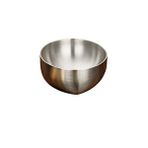 Kitchen Design Lab Çelik Çift Cidarlı Kase, Çırpma Ve Karıştırma Kabı 16 Cm, 18/10 - 304 Kalite - Paslanmaz Çelik Şeffaf