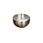 Kitchen Design Lab Çelik Çift Cidarlı Kase, Çırpma Ve Karıştırma Kabı 18 Cm, 18/10 - 304 Kalite - Paslanmaz Çelik Şeffaf
