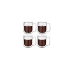 Kitchen Design Lab Çift Cidarlı Borosilikat Cam Kupa 300 ML 4 Adet 2769