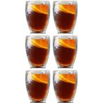 Kitchen Design Lab Çift Cidarlı Buzlu Kahve, Latte, Çay Bardağı Seti, 300 ML, 6 Adet, Borosilikat Cam