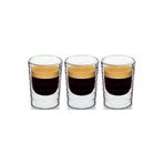 Kitchen Design Lab Espresso Fincanı, 160 ml, Cam, 3 Adet