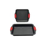 Kitchen Design Lab Karbon Siyah Çelik Orta ve Büyük Boy Fırın Tepsisi 24 x 40 x 7 CM - 2 Adet
